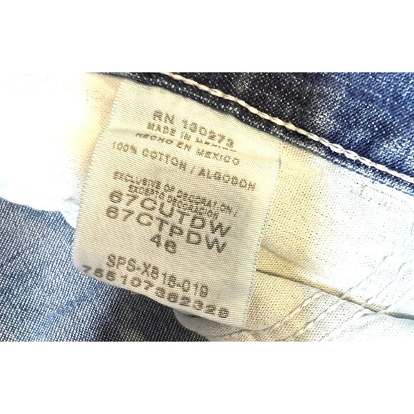 Wrangler Mens Originals Blue Denim Carpenter Shorts 46 - Picture 3 of 5